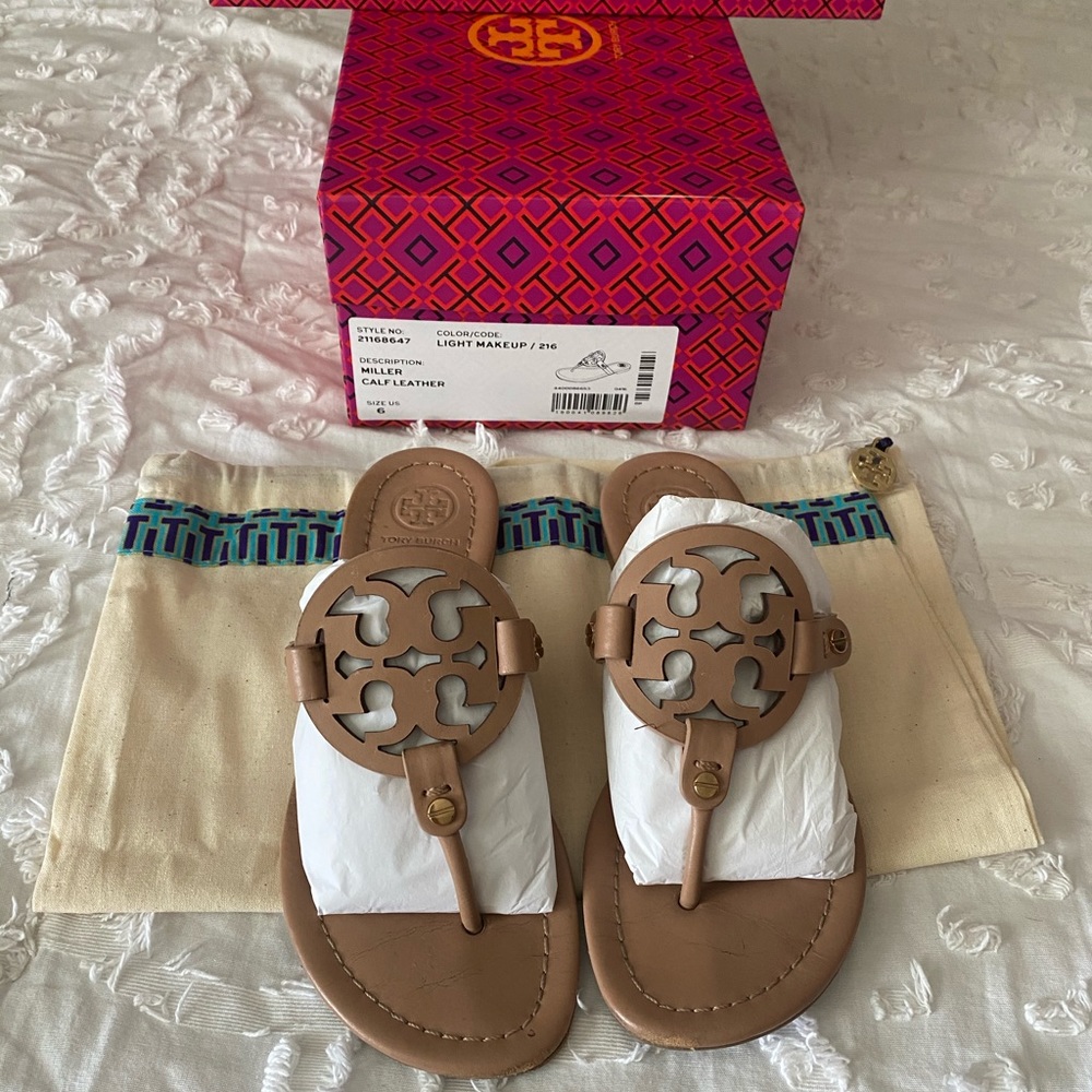 TORY BURCH MILLER sandals size 6